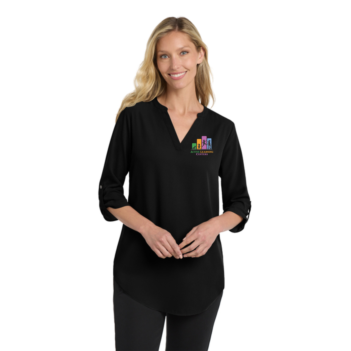 Port Authority® Women's 3/4-Sleeve Tunic Blouse